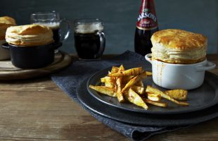 Homemade Steak & Stout Pie