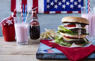 Homemade Burger and Fries