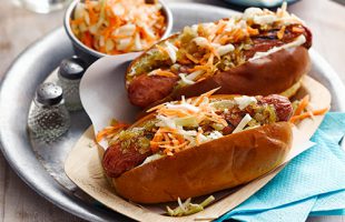 Hot Dog with Pickled Cabbage