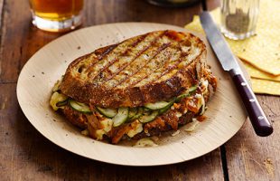 BBQ Pulled Pork Grilled Cheese Sandwich by Holy Toast