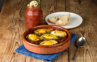 Baked Eggs in Avocado Breakfast