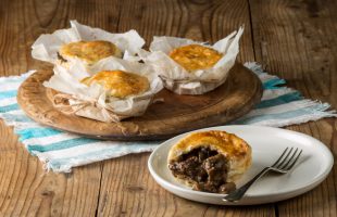 Mini Steak Pie with Worcester Sauce