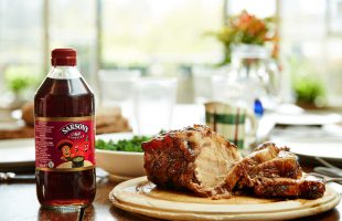 Pork Loin with Vinegar & Brown Sugar Glaze