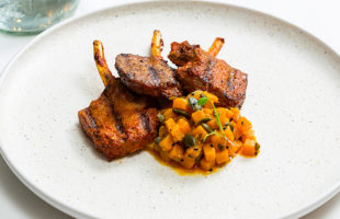 Minted Lamb Chops & Pickled Pumpkin